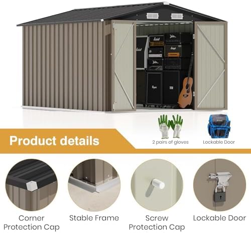 Patiowell 8x12 FT Outdoor Storage Shed - Image 4
