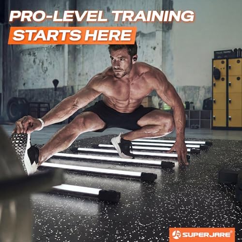 SUPERJARE 0.56'' Thick 144 Sq Ft Rubber Top Gym Flooring - Image 2
