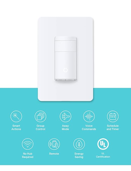 Kasa Smart WiFi Motion Sensor Switch, Single Pole, Needs Neutral Wire, 2.4GHz - Image 2