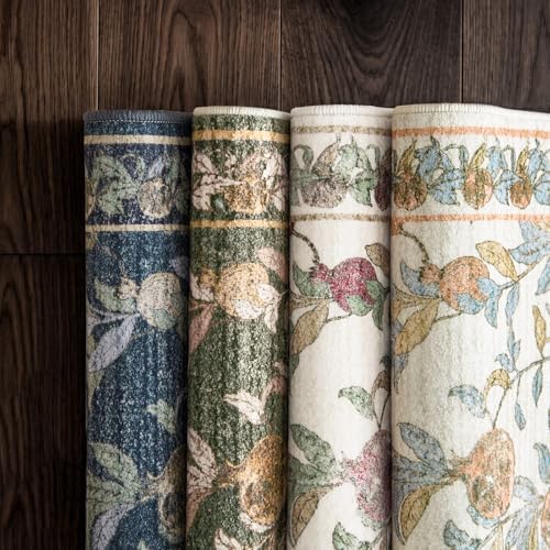 jinchan 2x5 Runner Rug Floral Vintage Washable Area Rug - Image 7