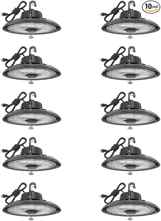HYPERLITE 150W Smart High Bay LED Shop Lights 10pack, 140LM/W 5000K LED Highbay by HYPERLITE