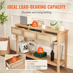 VEVOR 51.3" Rattan Console Table - Image 5