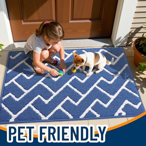 OLANLY Front Door Mat 40x32, Low-Profile Easy Clean Doormat - Image 6