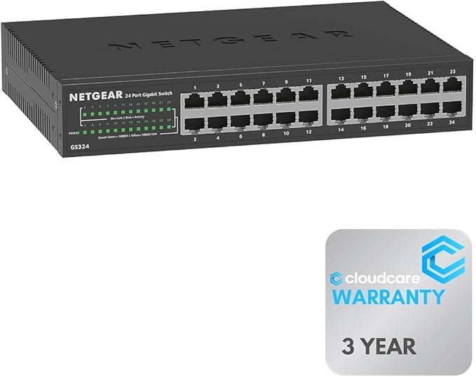 NETGEAR GS324 24-Port Gigabit Unmanaged Switch | -- by CloudCare