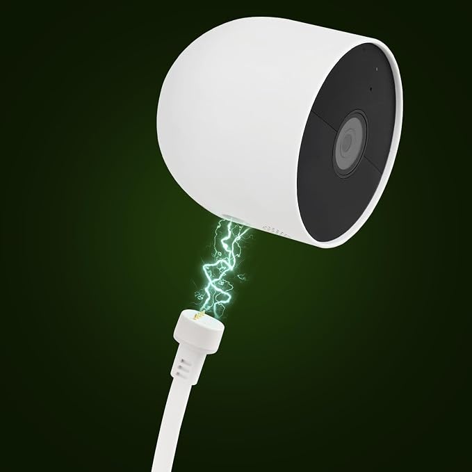 Power Cable with Adapter for Google Nest Cam Outdoor or Indoor, Battery-2nd - Image 3