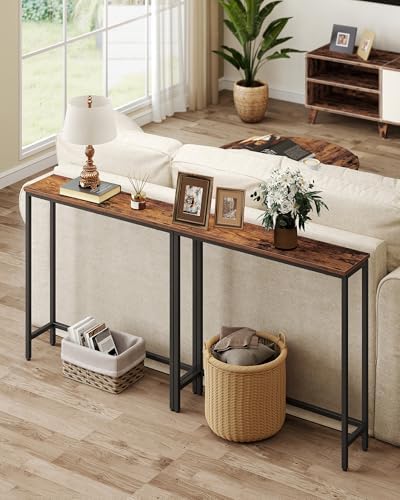 VASAGLE 31.5" Console Table, Narrow Behind Couch Table, 1 Tier - Image 5