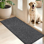 BEQHAUSE Dirt Trapper Door Mat 20"x48", Non-Slip Washable Doormat by BEQHAUSE