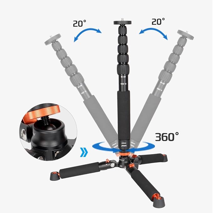 Koolehaoda 69" Aluminum Camera Monopod - Image 2