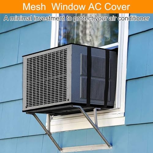 Demao Mesh Air Conditioner Cover, Bugs Rain Dirt Resistant Sturdy AC Covers - Image 6