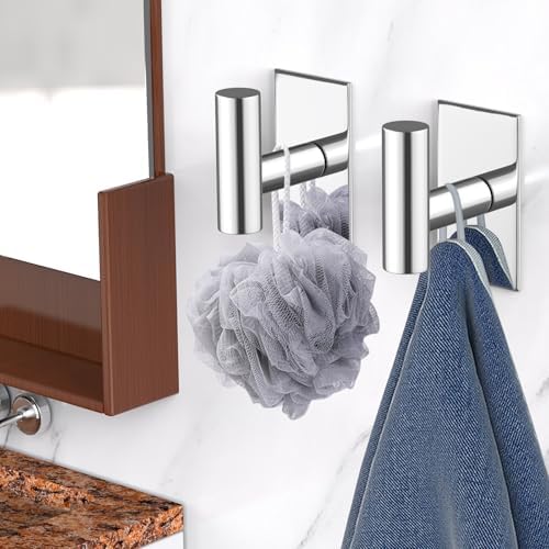 VAEHOLD Wall Towel Hooks, Heavy Duty Sticky Holder Waterproof Towel Hooks - Image 2