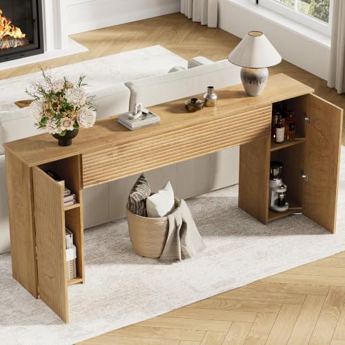 FABATO 70.8” Fluted Long Console Table - Image 4