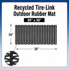 Durable Corporation Durite Outdoor Entrance Mat Runner, Recycled Rubber - Image 7