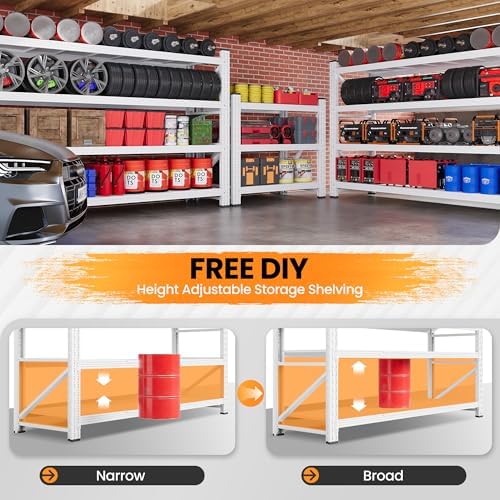 71.3” Wide Heavy Duty Metal Garage Shelving - Image 4
