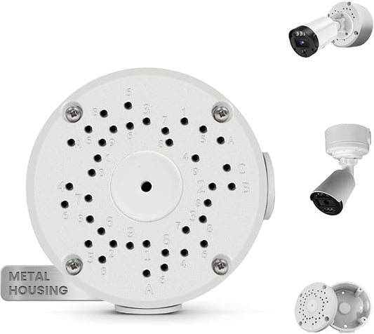 Metal Universal Bullet Security Camera Junction Box, Aluminum Mount Bracket Base by KURIAUDDO