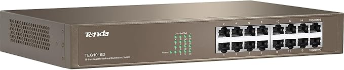 Tenda 16 Port Gigabit Ethernet Switch | Desktop/Rackmount Network Switch | - Image 4