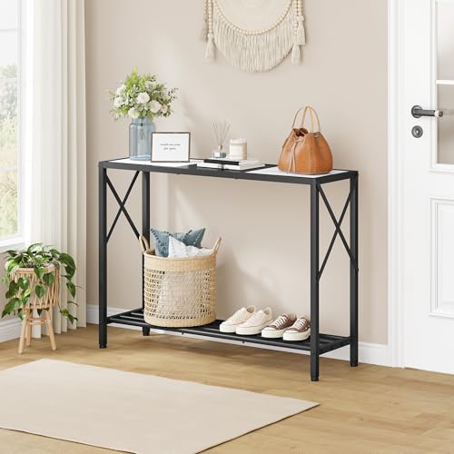 Tajsoon Console Table 41.8", 2 Tier Entryway Table - Image 7