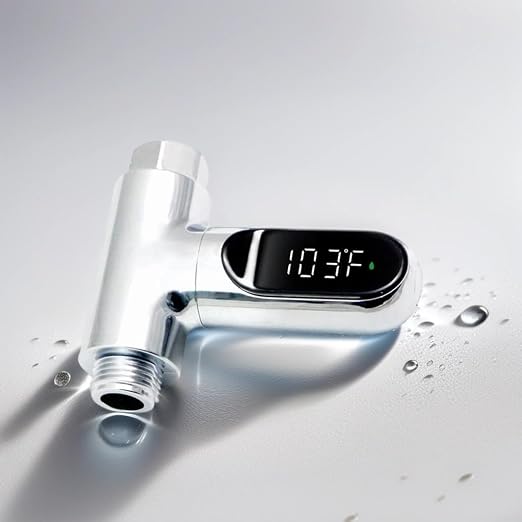Shower Thermometer LED Digital Display by WATSAVPUP