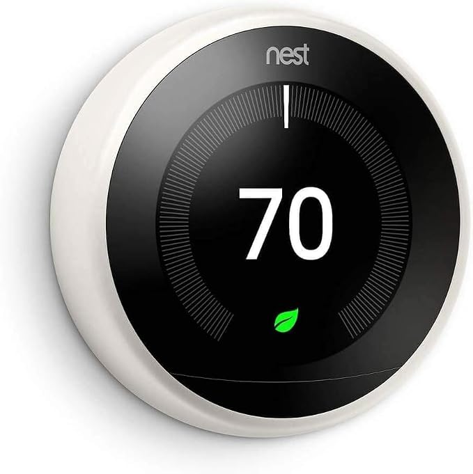 Google Nest Learning Thermostat 3rd Generation, Compatible by Amazon+Renewed
