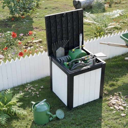 PatioZen 50 Gallon Resin Deck Box, Lockable Outdoor Storage Box - Image 7