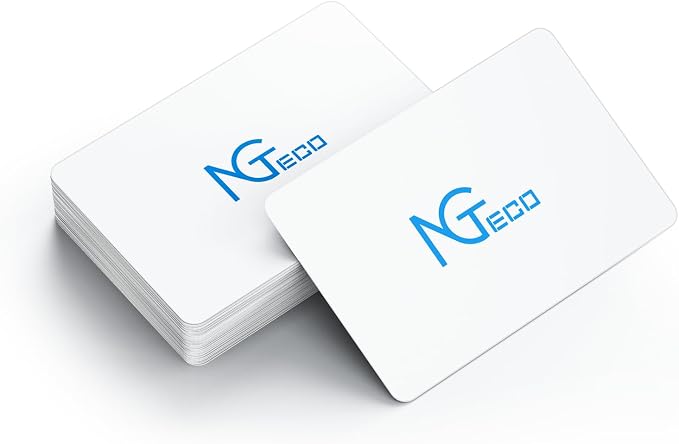 NGTeco Smart Time Card PVC Employee ID Card MB1, TC7 Time Clocks, Waterproof & by NGTeco