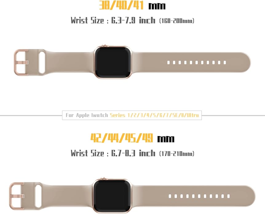 Sport Band Compatible with Apple Watch Bands 49mm 46mm 45mm 44mm 42mm 41mm 40mm - Image 3