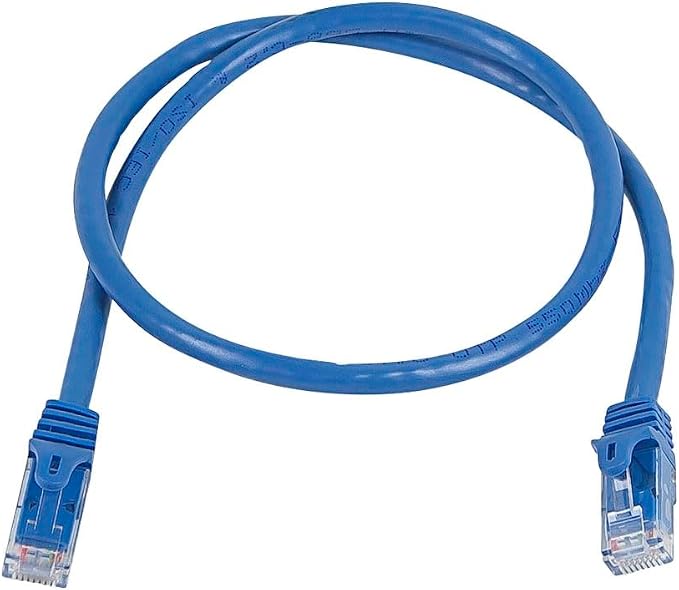 Monoprice Cat5e 2ft Blue Patch Cable UTP 24AWG 350MHz Pure Bare Copper Snagless - Image 4