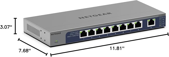 NETGEAR 8-Port 1G/10G Multi-Gigabit Ethernet Unmanaged Switch - - Image 6