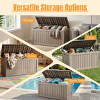 Outdoor Storage Box, 300 Gallon Waterproof Resin Deck Box - Image 5