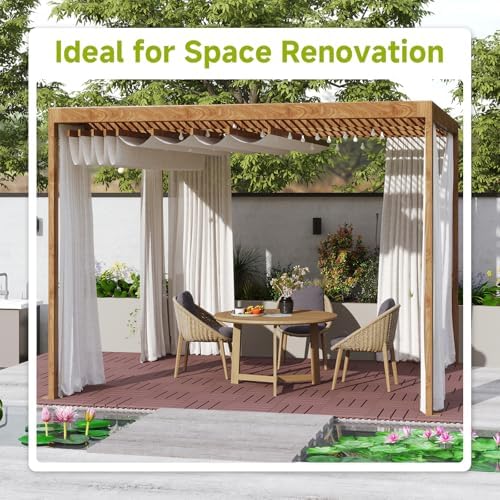 Rovibek 44 PCS Interlocking Deck Tiles, All Weather Patio Tiles - Image 4
