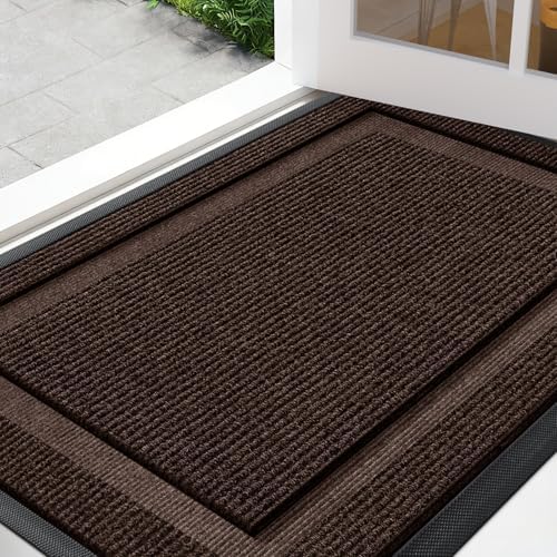 Front Door Mat Outside Entrance Indoor Doormat, Outdoor Door Mats by IMHOME