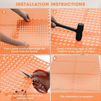Drydiet 8 Pack Drainage Tiles Modular Interlocking Floor Tiles - Image 4