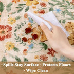 HEBE Boho Kitchen Rugs Set of 3, Non Slip Washable Kitchen Mats - Image 4
