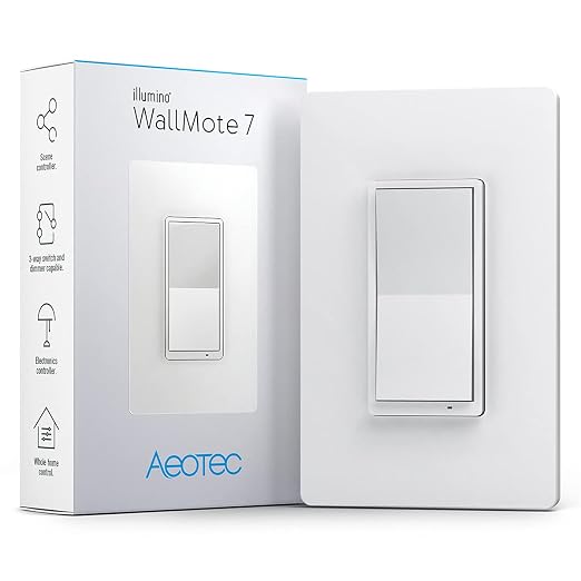 Z-Wave Wireless Remote Control/Scene Controller, Aeotec WallMote 7, Trigger by Aeotec