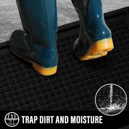 HIYARD Boot Tray for Entryway, Non-Slip Shoe Tray Drying Mat, Waterproof Boot - Image 3