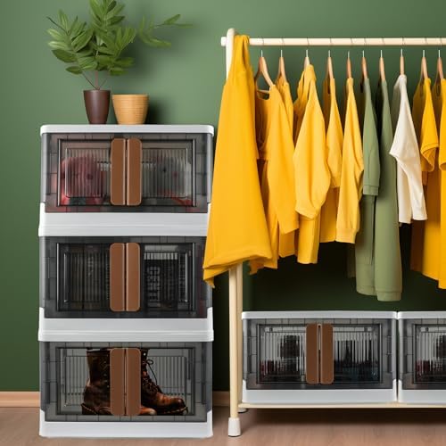 Storage Bin, Foldable Cabinet, 8.4 Gallon Capacity, 2 Packs, Collapsible Box - Image 6