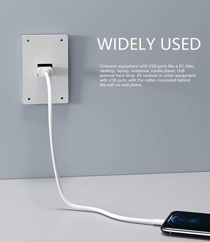 PANPEO USB 3.0 Keystone Jack Insert – Female to Female Coupler - Image 4