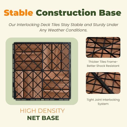 Jurax Interlocking Wood Deck Tiles - Image 6