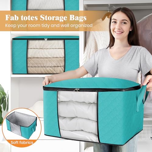 Fab totes 10 Pack Storage Bags for Clothes Blanket Storage Bins - Image 5