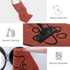 Smiry Dog Door Mat for Muddy Paws, Absorbent Non Slip Dirt Trapper - Image 6
