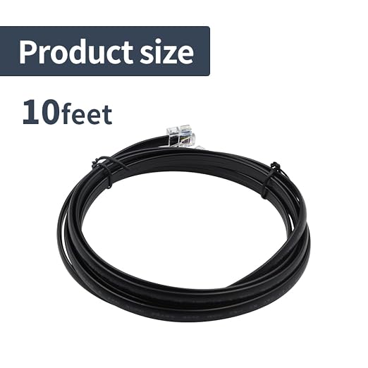 RJ12 Cable 10 feet Telephone Line Cord - Image 7