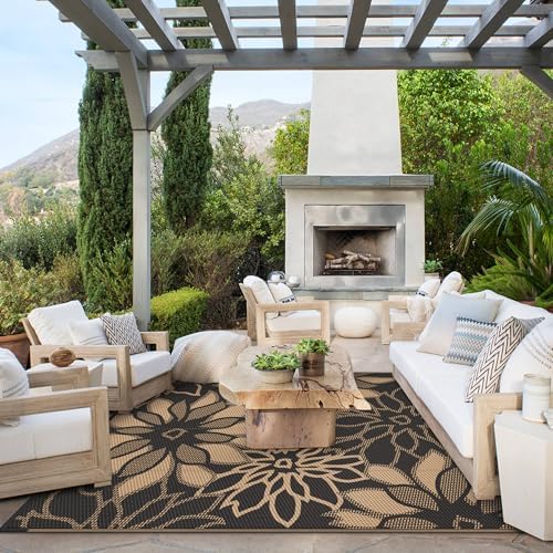 GENIMO Outdoor Rug, Waterproof Plastic Rugs - Image 3