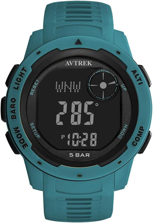 AVTREK Tactical Watch with Compass, 50M Waterproof Digital Pedometer, Altimeter by AVTREK