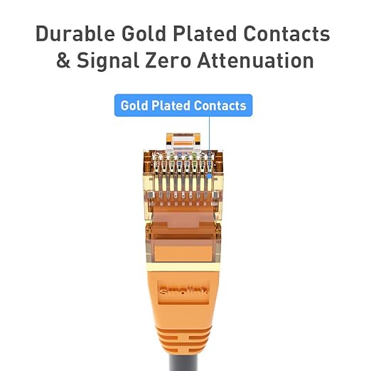 Cat 8 Ethernet Cable 6ft, Outdoor&Indoor, Double Shielded 26AWG 40Gbps 2000Mhz - Image 6