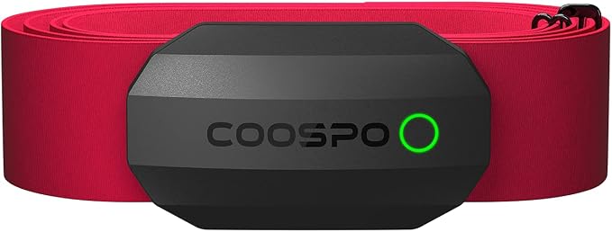 COOSPO Bluetooth Heart Rate Monitor Chest Strap H808S, ANT+ BLE HR Monitor Chest by COOSPO