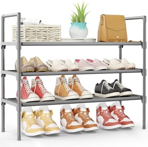 Kitsure Shoe Rack for Closet, Shoe Organizer, 27.6" Wide by Kitsure
