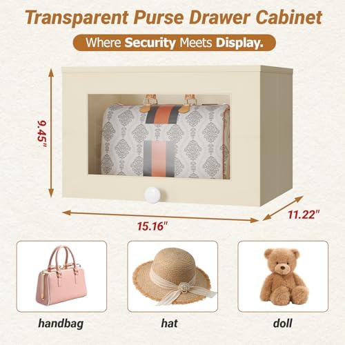 Transparent Purse Organizer for Closet, Handbag Storage Rack - Image 2