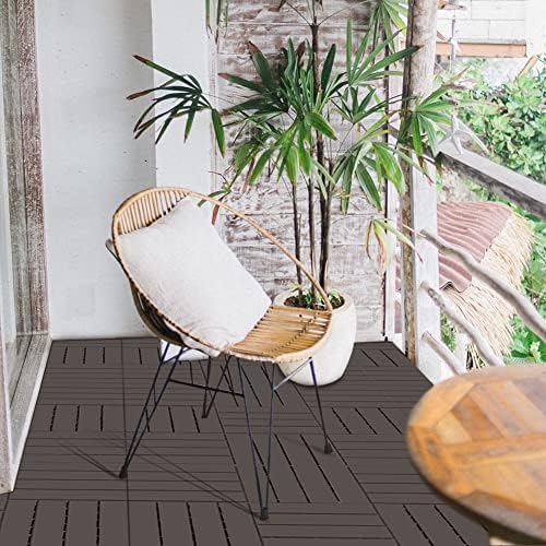 Interlocking Deck Tiles Outdoor Waterproof, Composite Patio Flooring - Image 2
