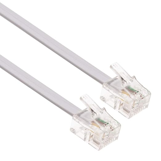 RJ11 Cable ADSL 33ft Extension Lead Phone Cord Telephone Plug High Speed by Keple