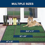 Smiry Front Door Mat Outside Entrance, Low Profile Rubber Doormat - Image 2