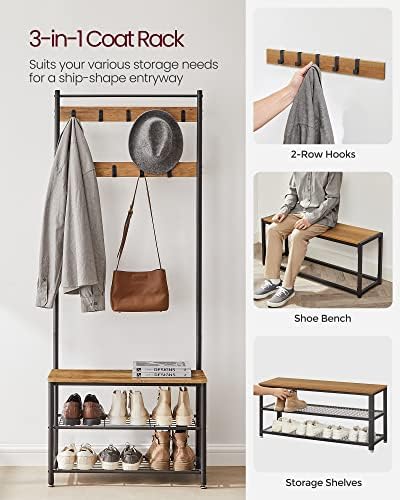 VASAGLE Coat Rack, Hall Tree - Image 3